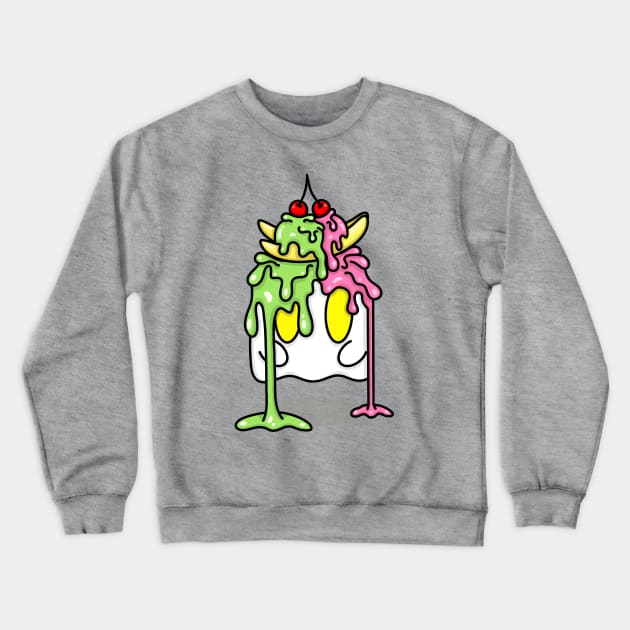 Spooky Sweet: Banana Split Crewneck Sweatshirt by Achio